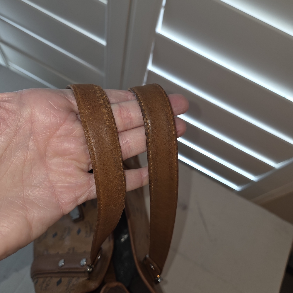 MCM Brown Monogram Tote Bag - Picture 10 of 14